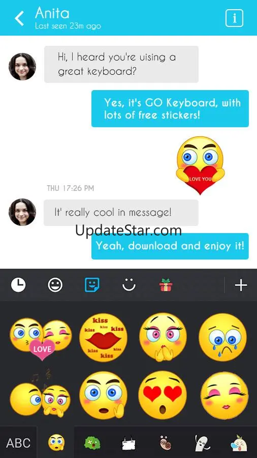 GO Keyboard Sticker Love Emoji 1.5