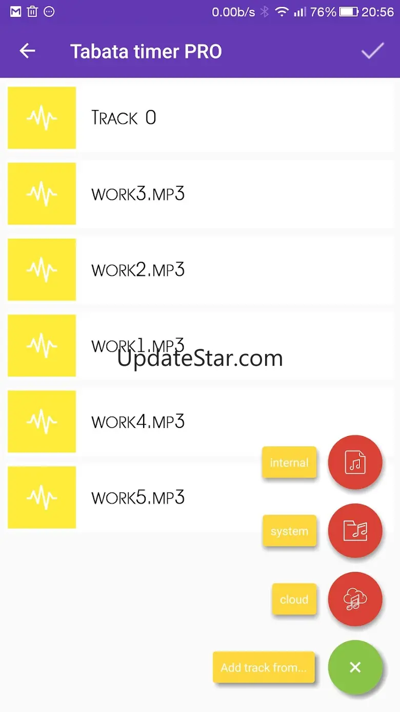 Tabata timer with music 2.3.1