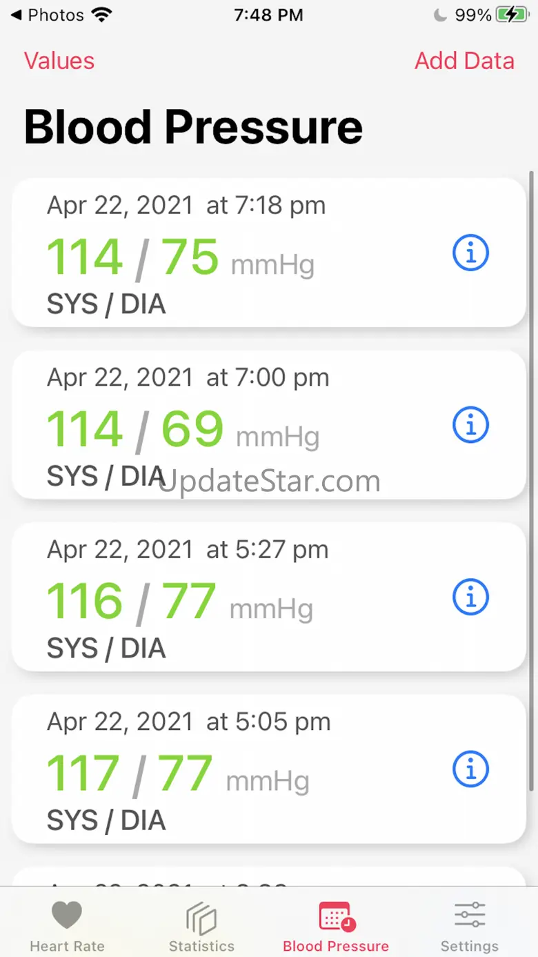 Pulse Rate app cardio app bp 2.0