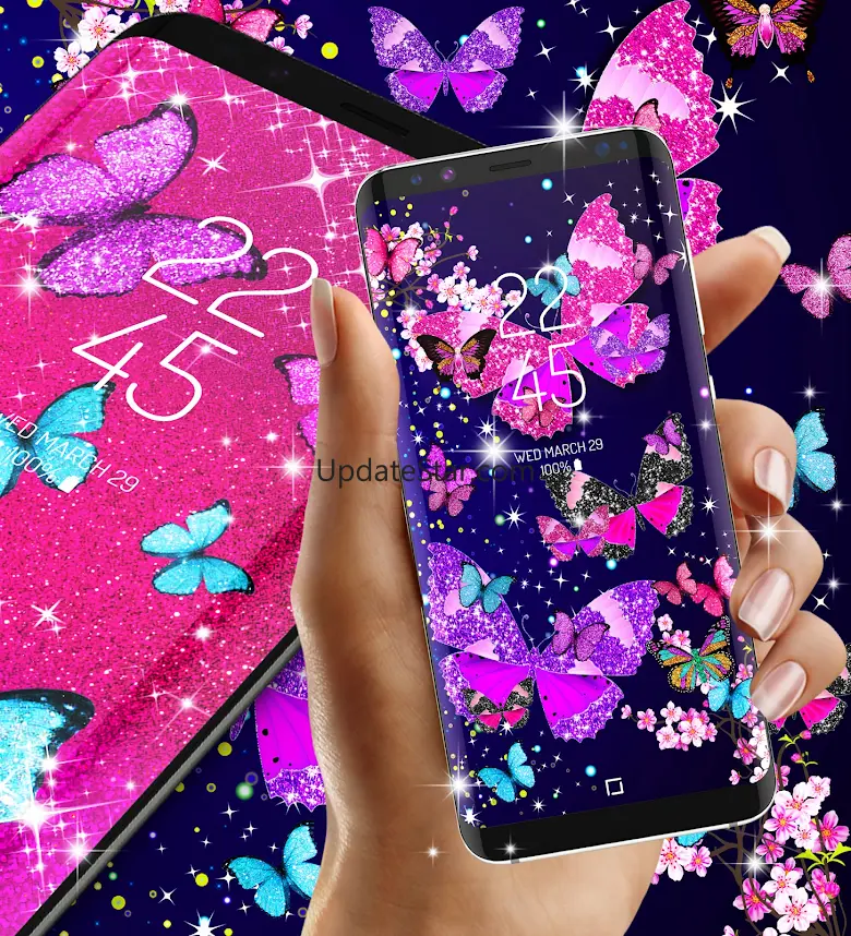 Glitter butterfly wallpapers 101