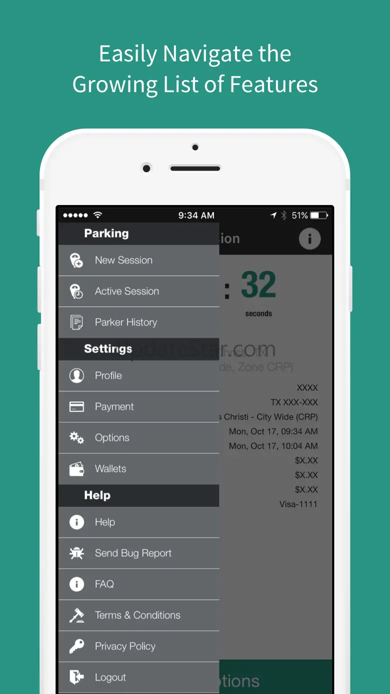 Park CC - Mobile Payments For Parking 2.0.8