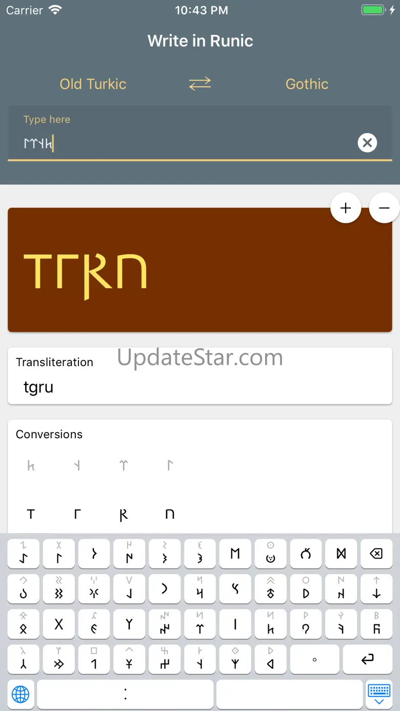 Write in Runic 3.2.6-runic