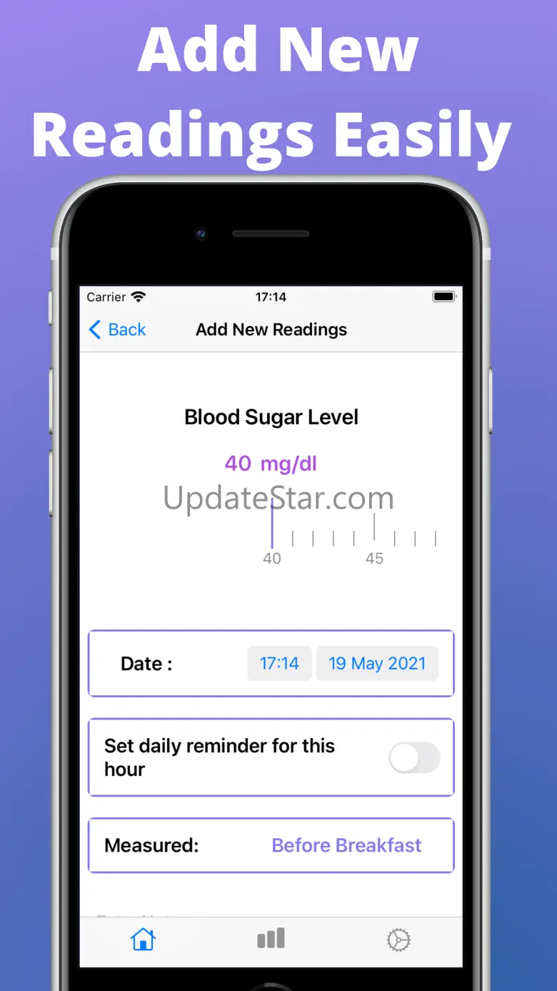 Blood Sugar Tracking, Diabetes 1.1.32
