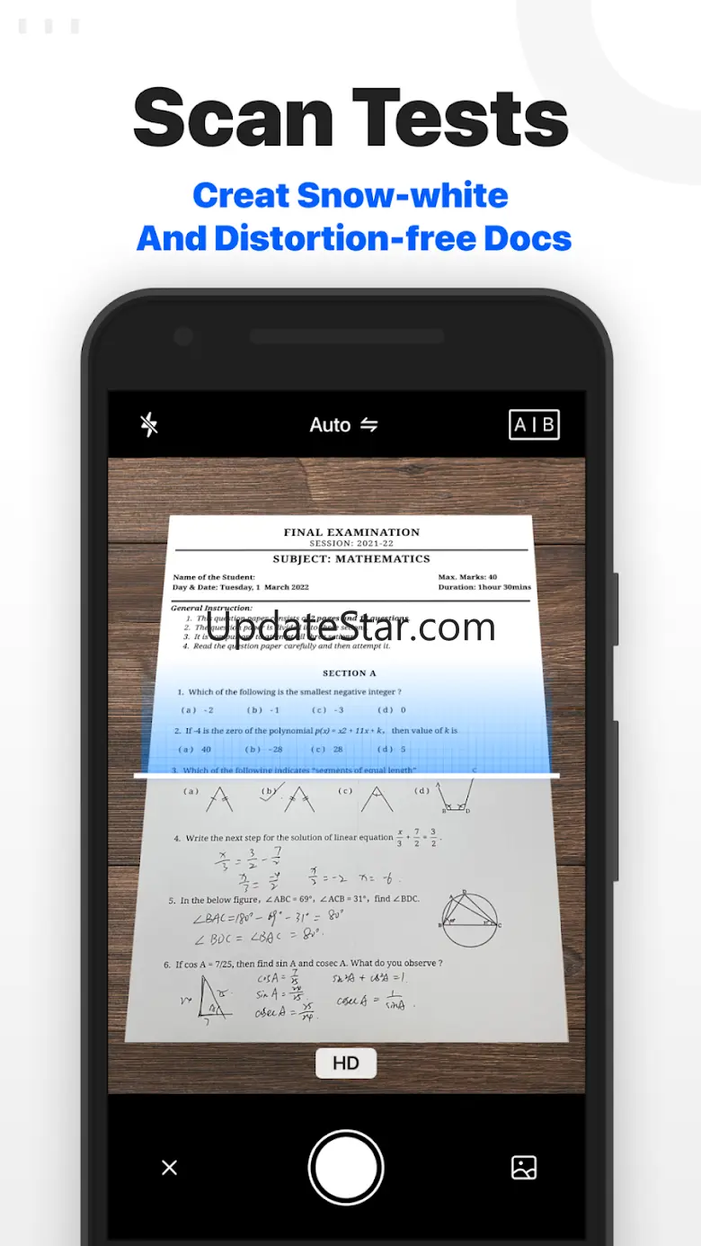 Quiz Scanner: Homework Scanner 4.1.3
