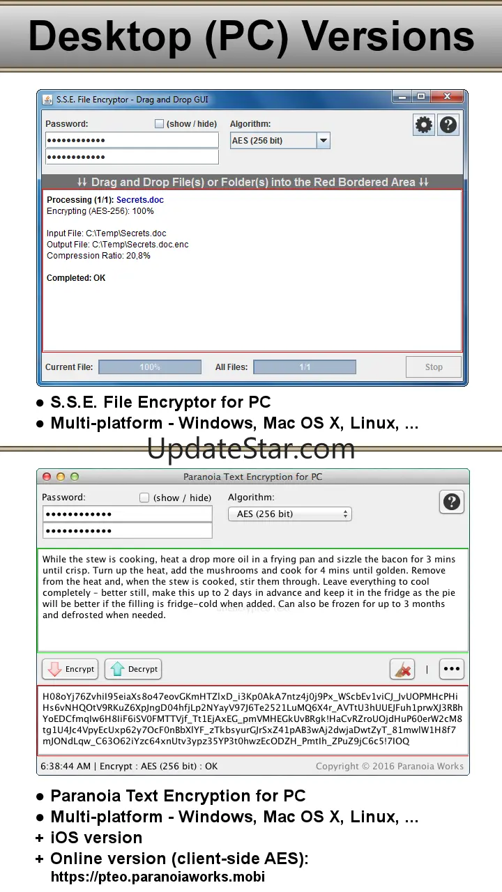 SSE - File & Text Encryption 3.1