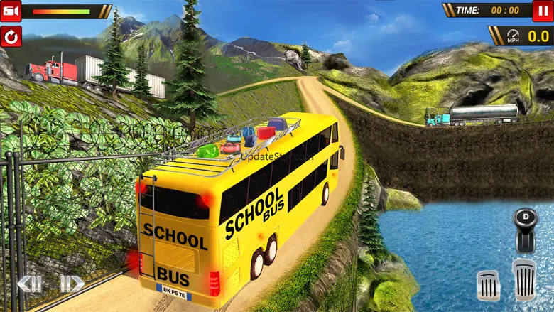 School Bus Uphill Driving 1.1