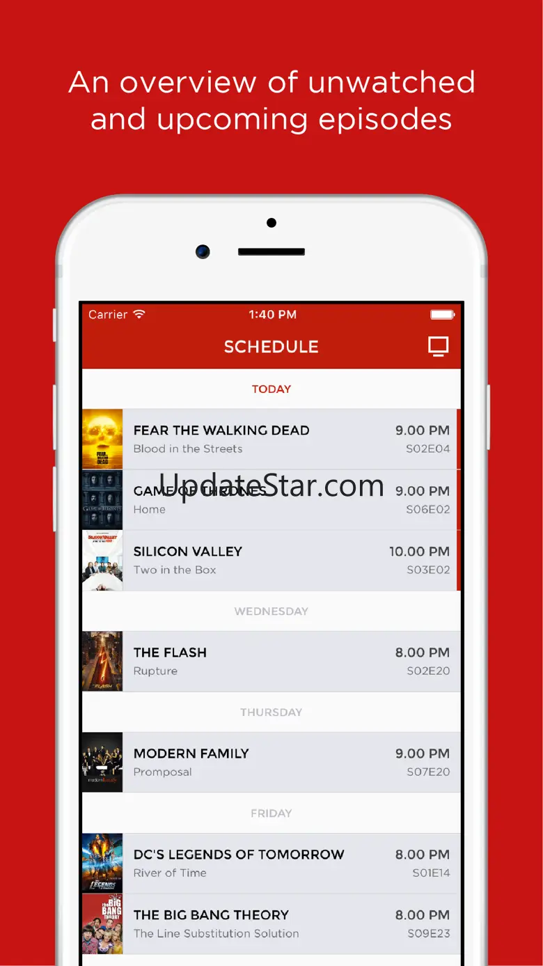 Ketchup - TV Show Schedule 1.6.4