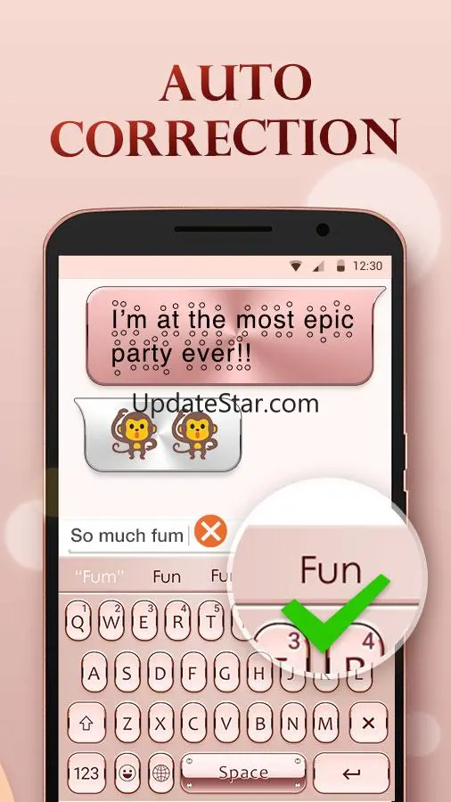 Rose Gold Keyboard Theme 3.0.0