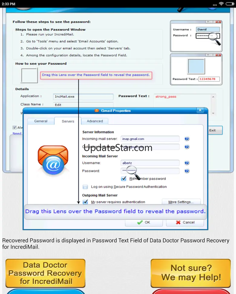 Email Password Recovery Help 3.9