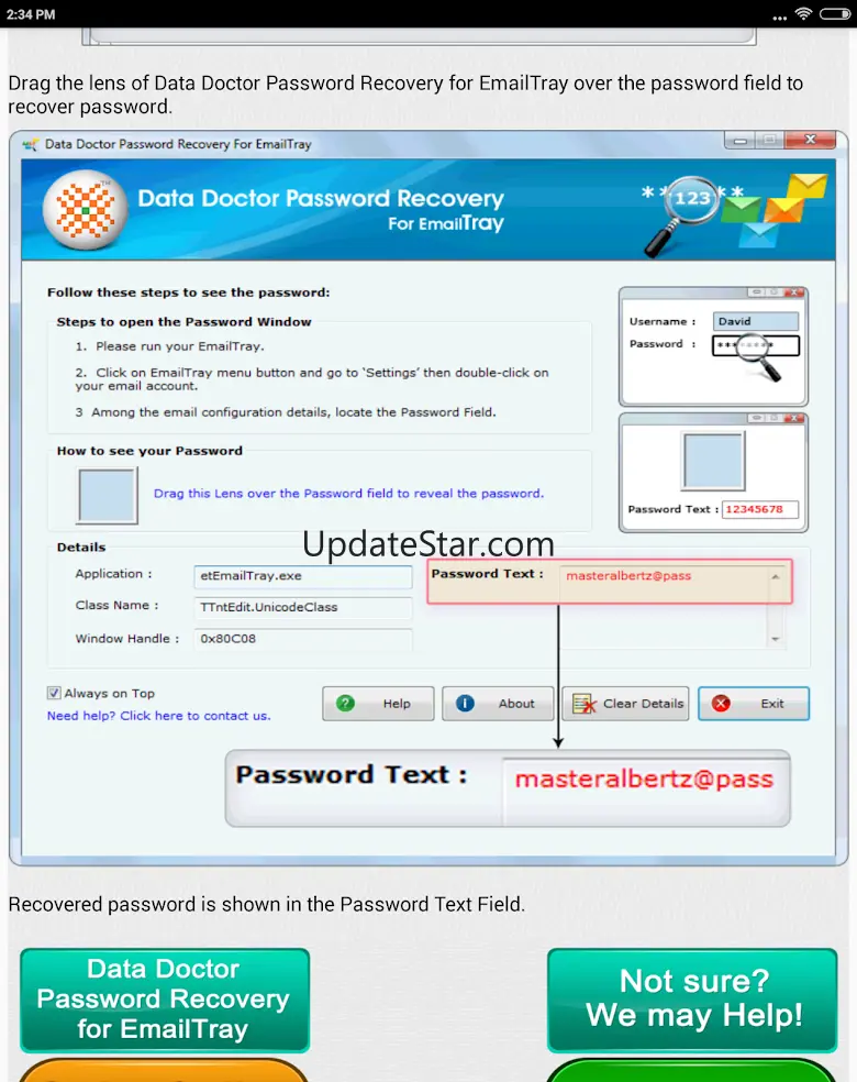 Email Password Recovery Help 3.9