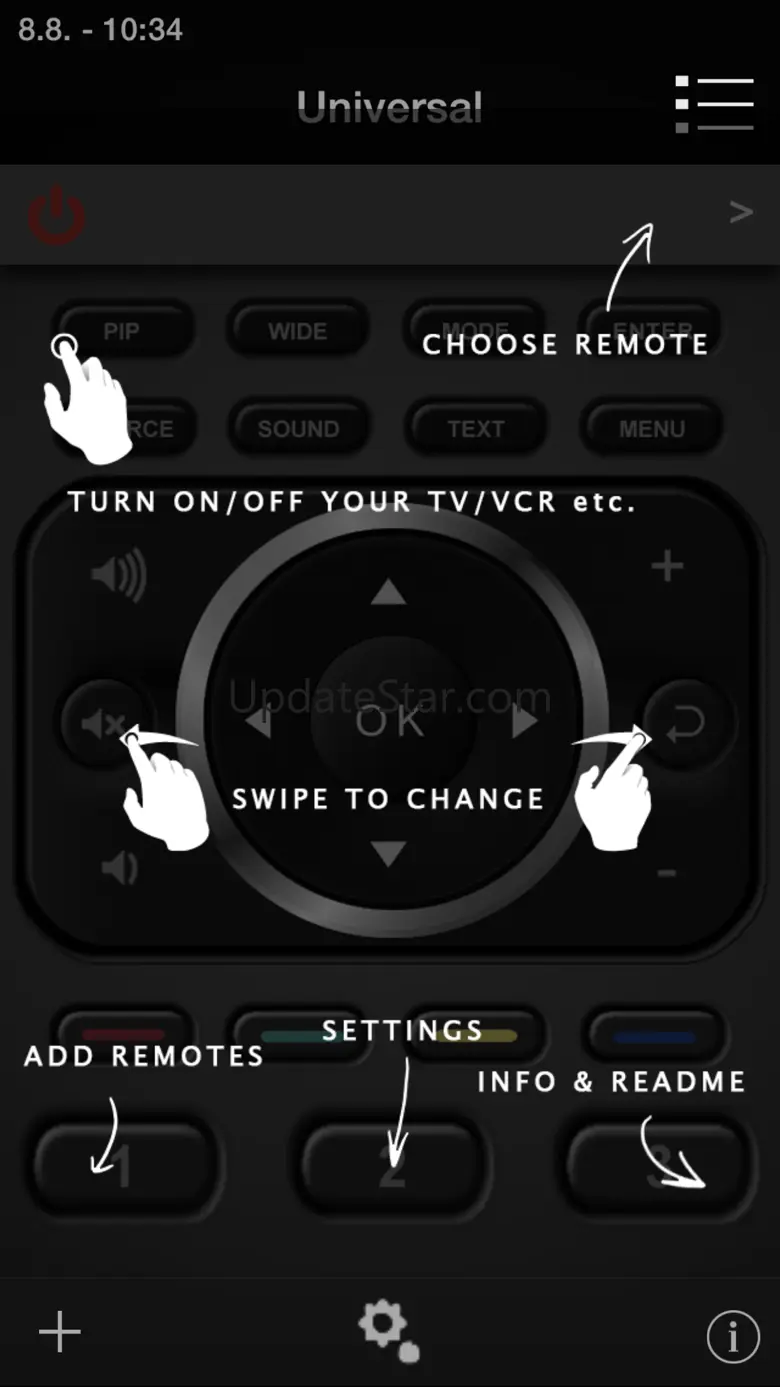 iR Universal Remote Control 2.3