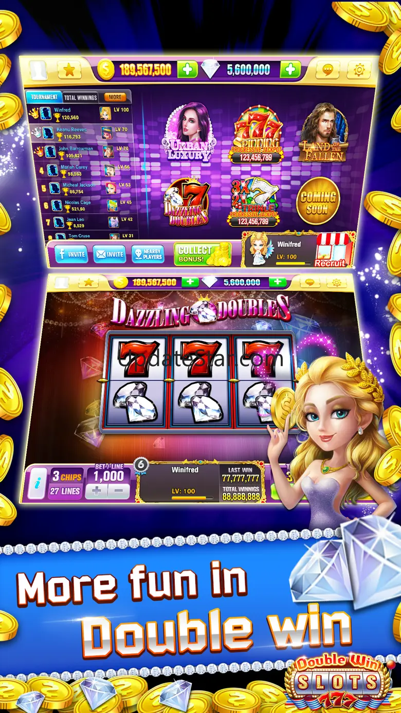 Double Win Slots™ - FREE Las Vegas Casino Slot Machines Game 1.6