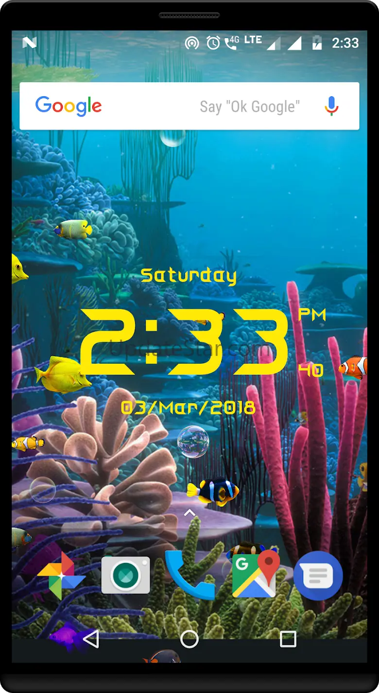 Aquarium live wallpaper with d 1.7