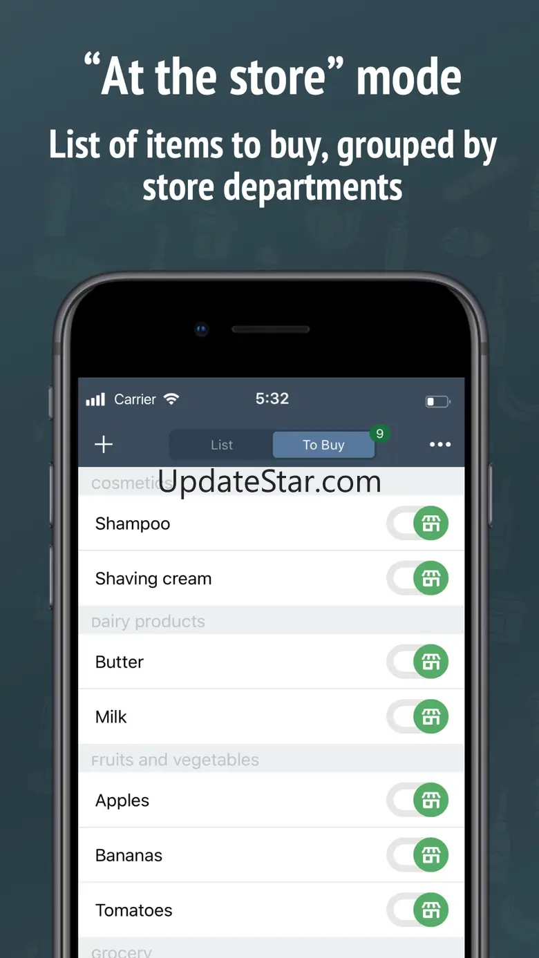 Grocery list made easy: Yasha 2.1.11