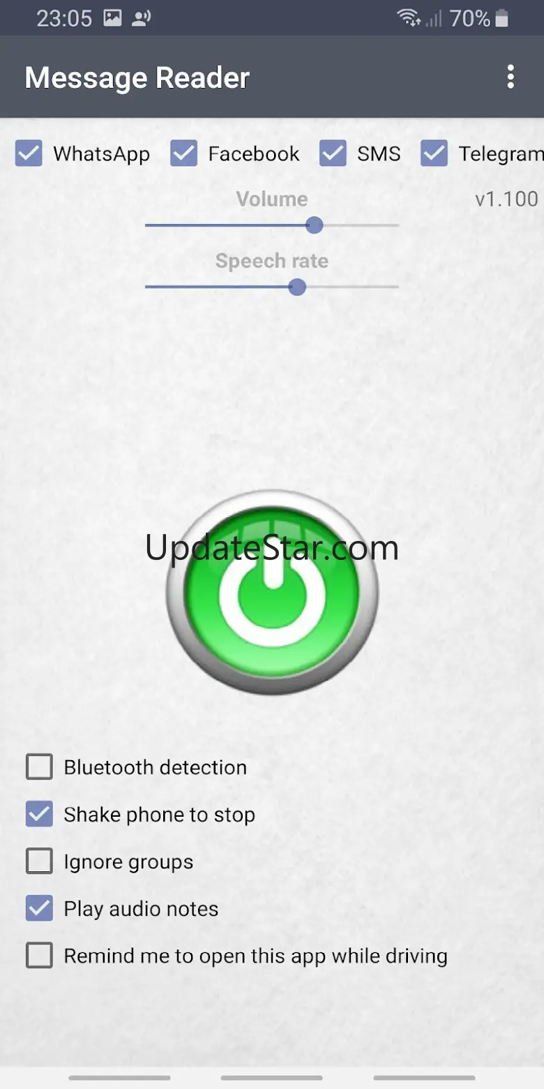 Message Reader - Reads aloud 4.33