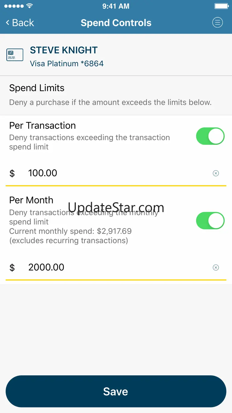 Envista Card App 2.10