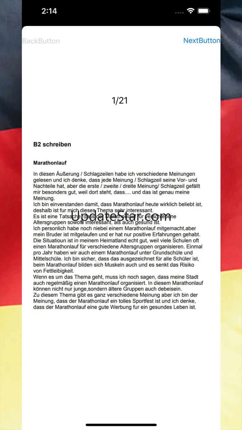Schreiben B2 Deutsch Lernen 2.0