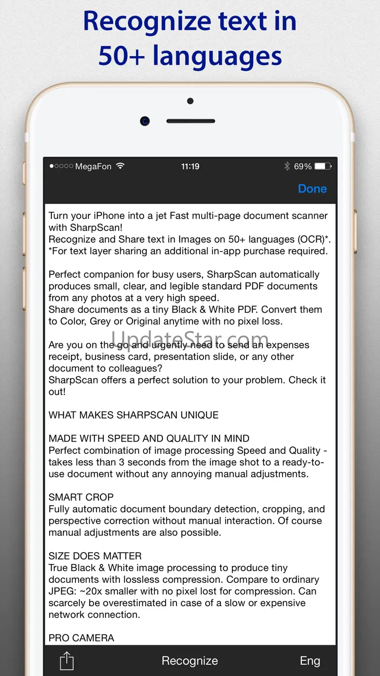 SharpScan Pro: OCR PDF scanner 3.8