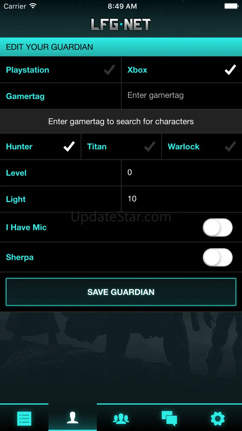 LFG.Net - for Destiny 1.6.10
