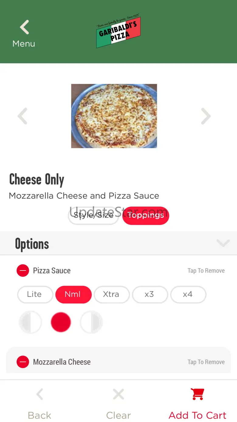 Garibaldi’s Pizza 4.1.0