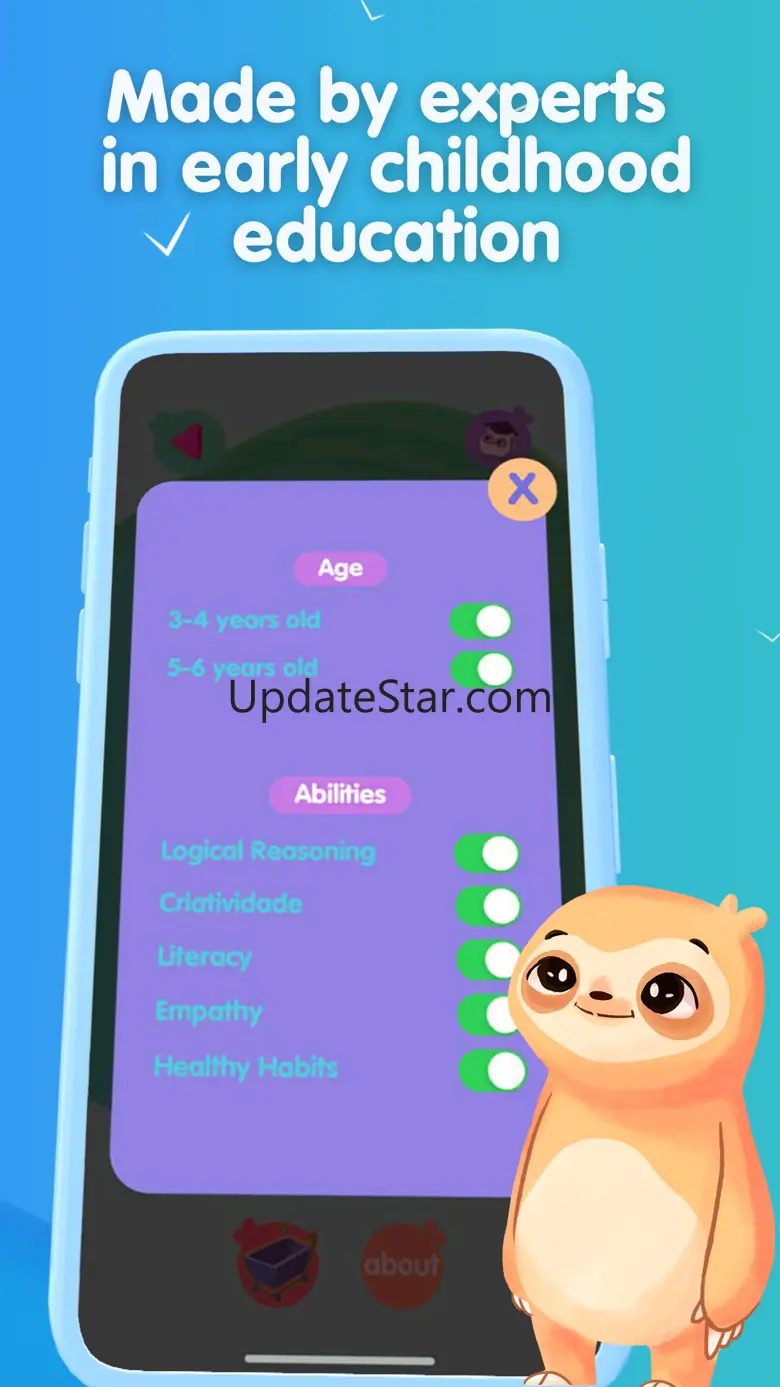 Sloth World: educational game 3.3.15