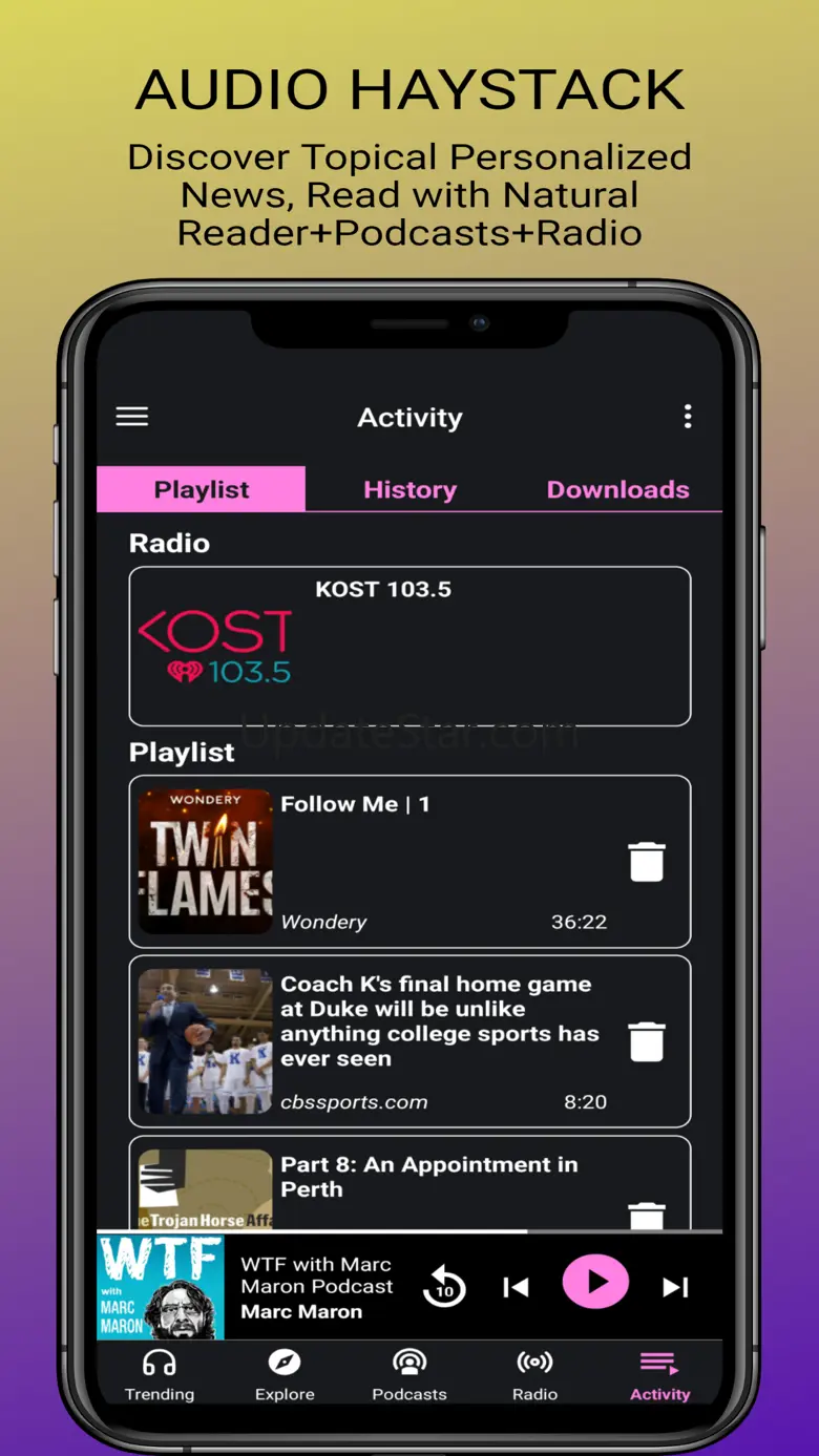 Newsly: Audible News. Podcasts 3.2.2