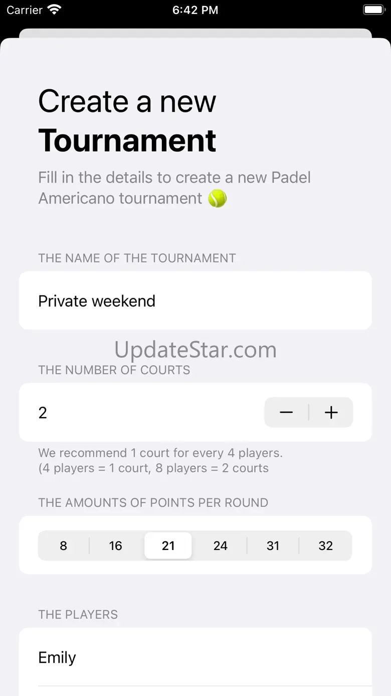 Padel Americano - Tournaments 2.0.5
