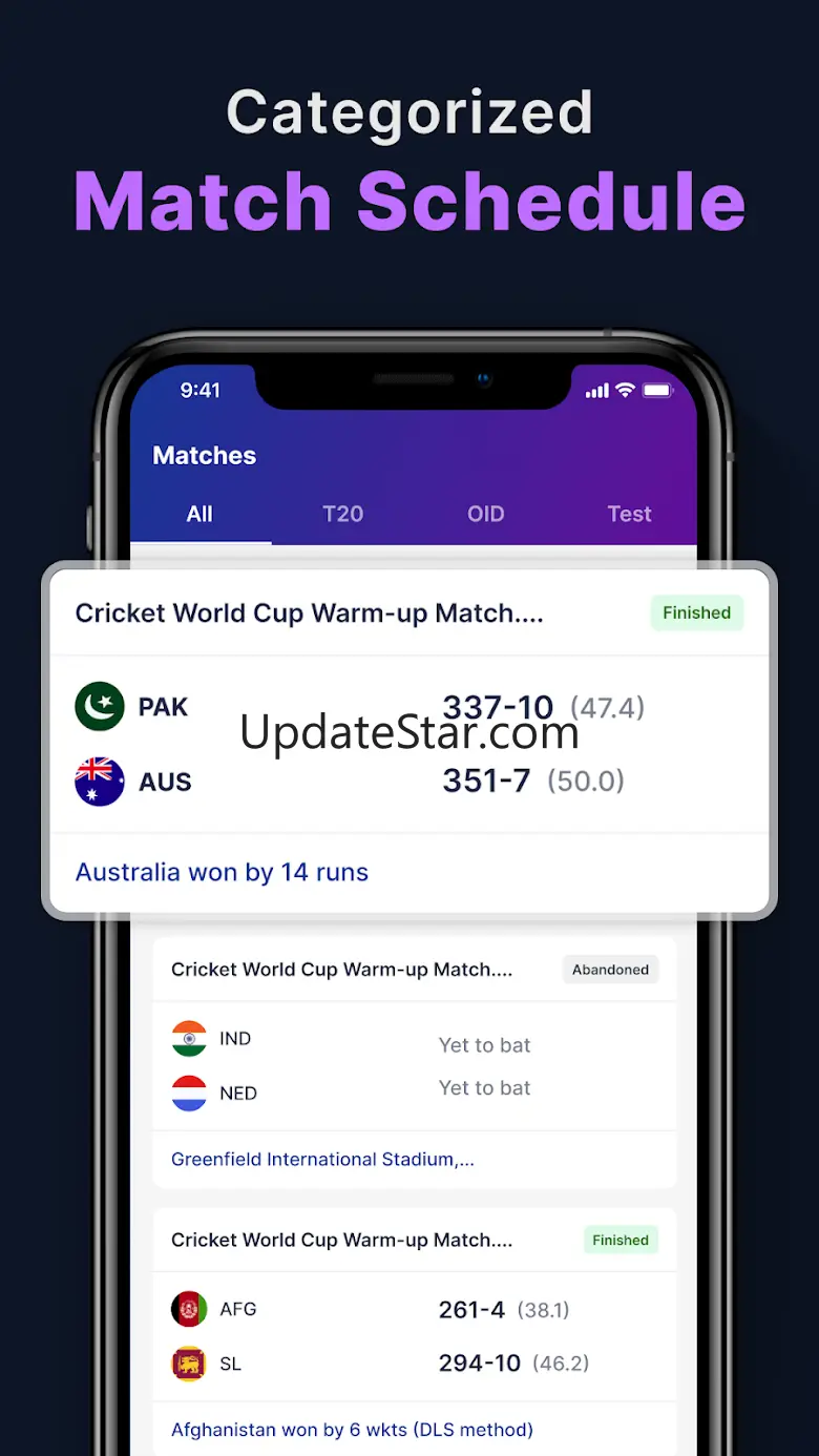 Live Cricket Score for IPL 2.5.47