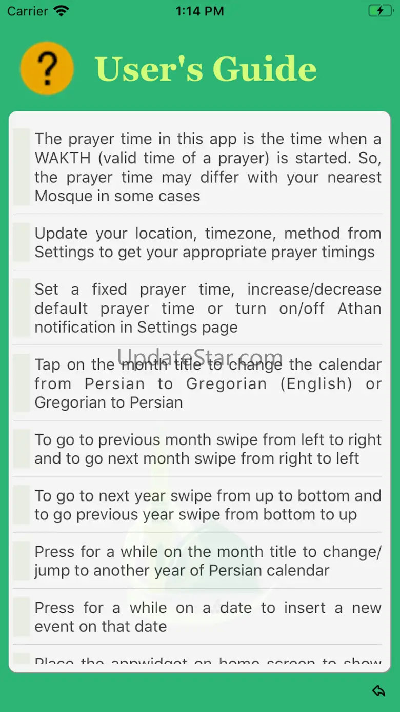 Persian Iranian Calendar 1.2.3