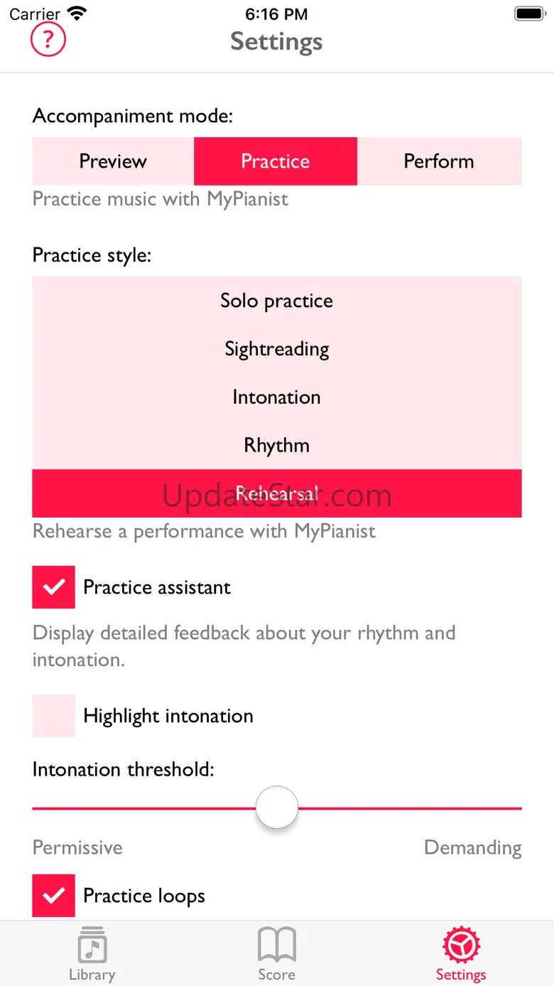 MyPianist: A.I. accompanist 2.5.5