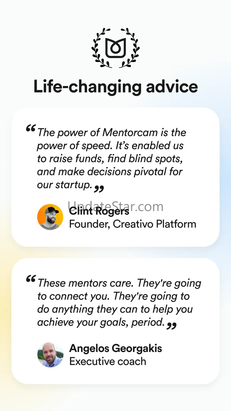 Mentorcam: 1:1 Startup Advice 5.21