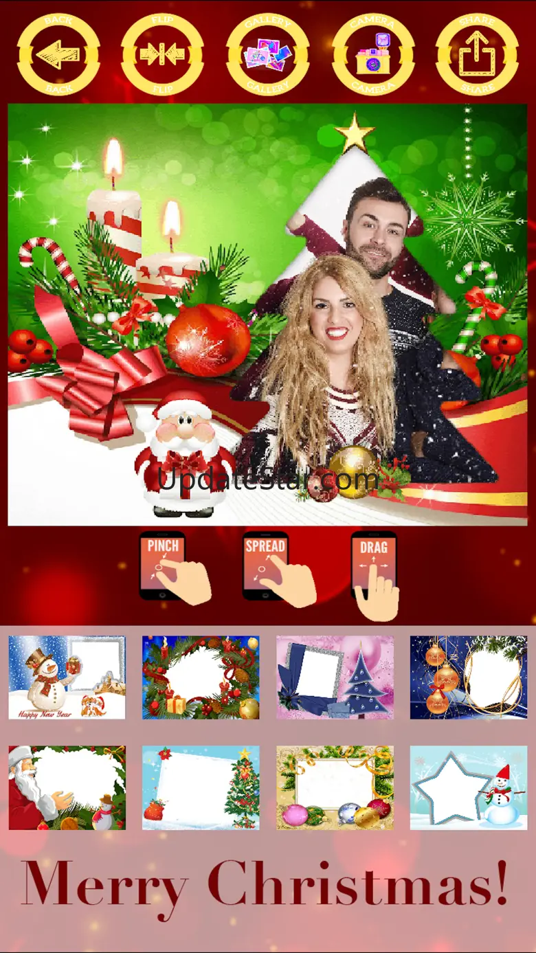 Merry Christmas photo frames - create cards 1.1