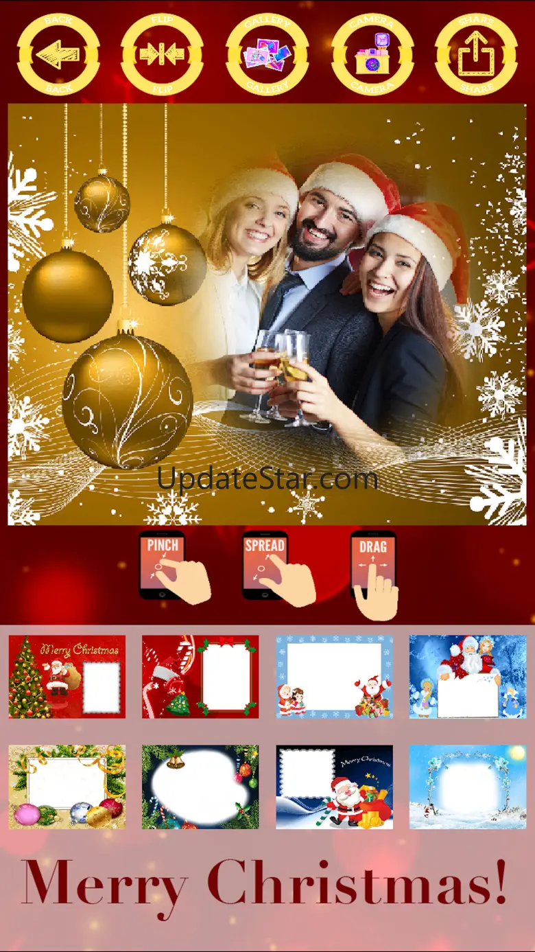 Merry Christmas photo frames - create cards 1.1