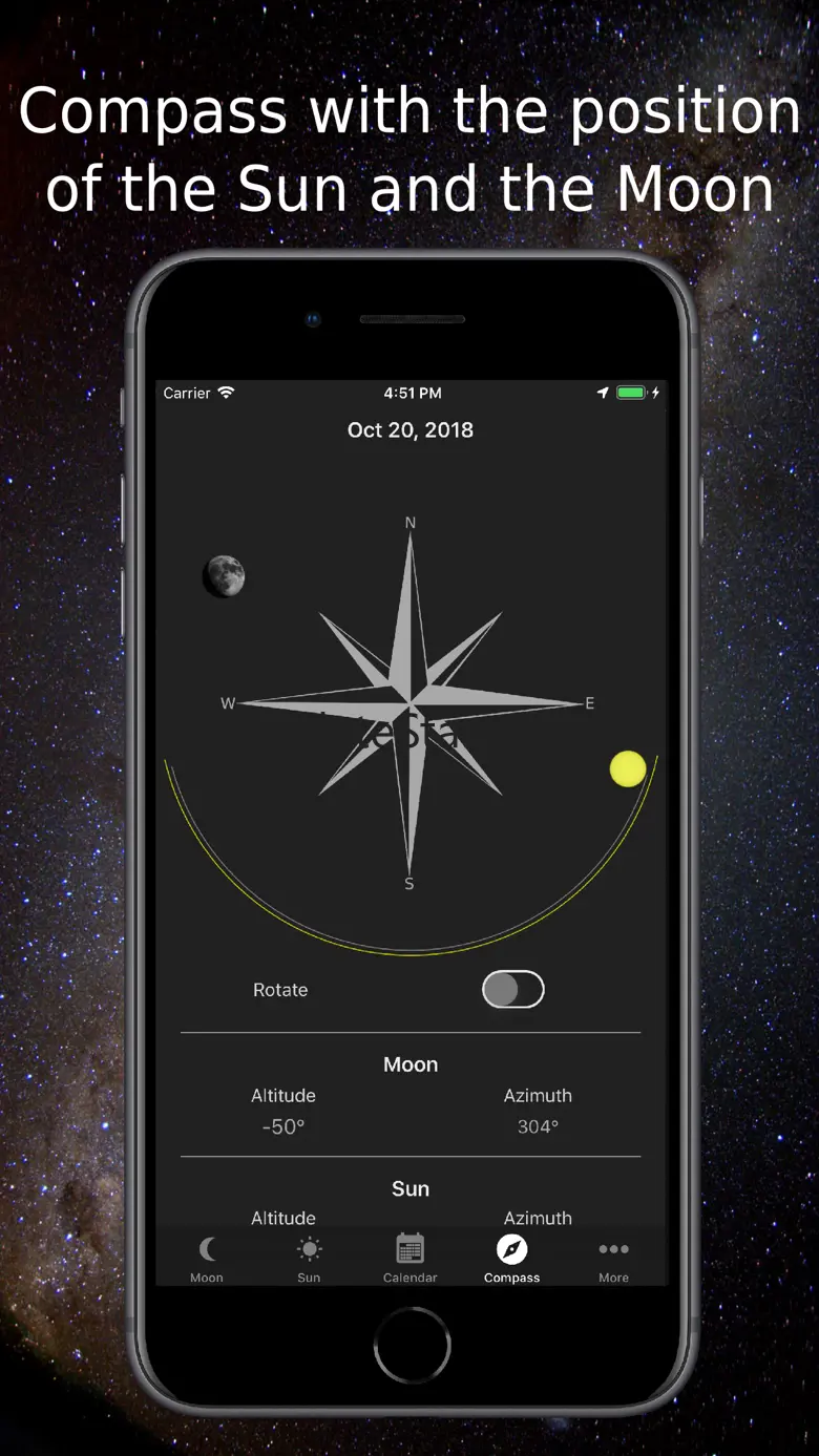 Moon Phase Calendar & Compass 1.11