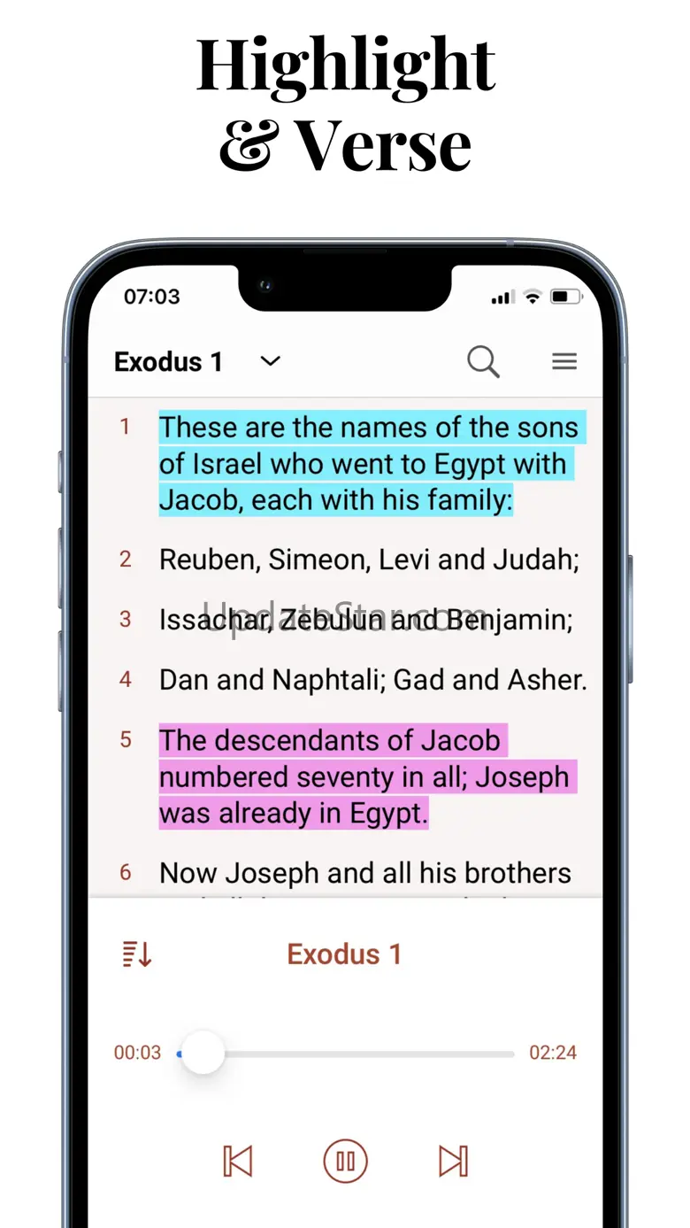 Audio Bible Offline Study App KJV BB 1.2