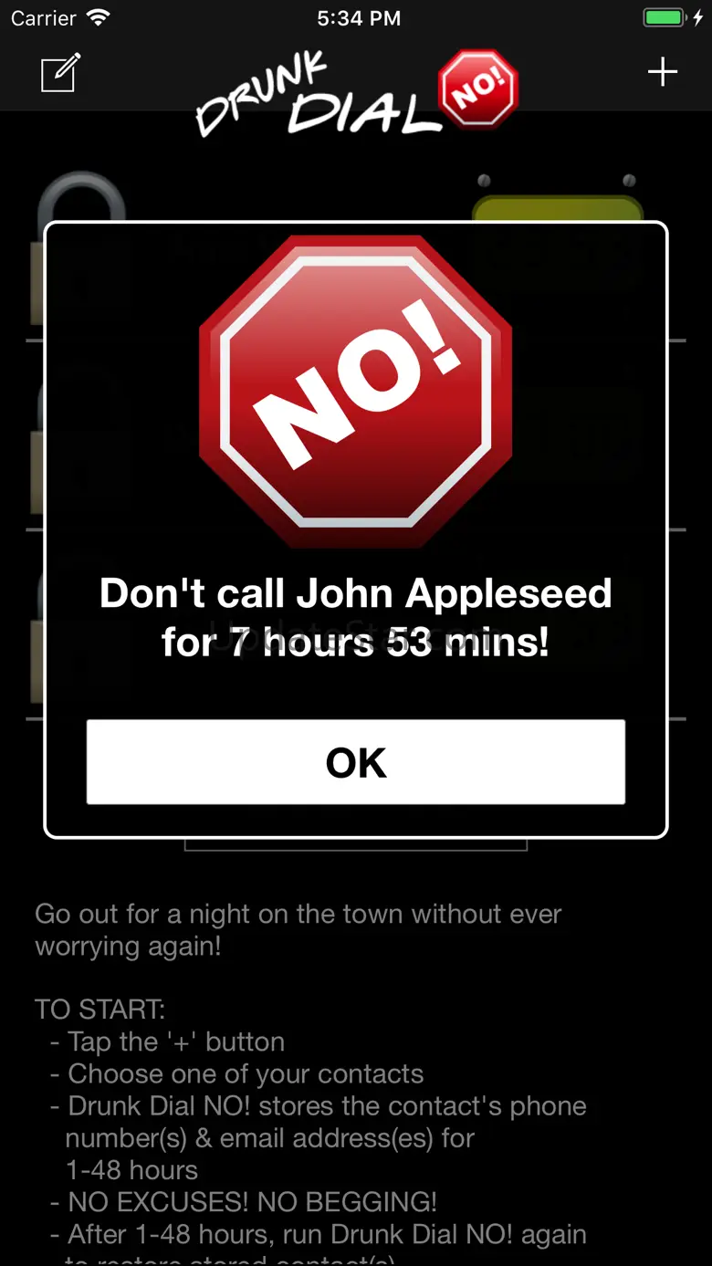 Drunk Dial NO! Block Mistakes! 4.4.0