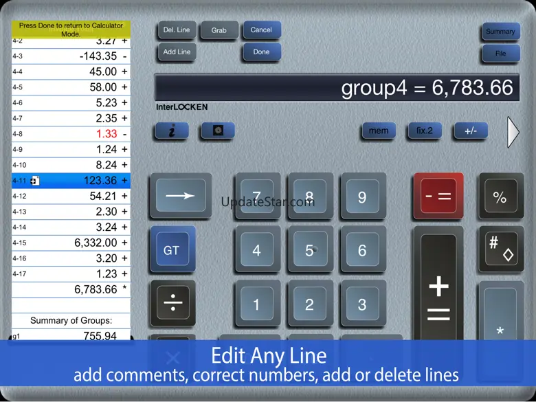 Adding Machine 10Key for iPad 7.10kPad