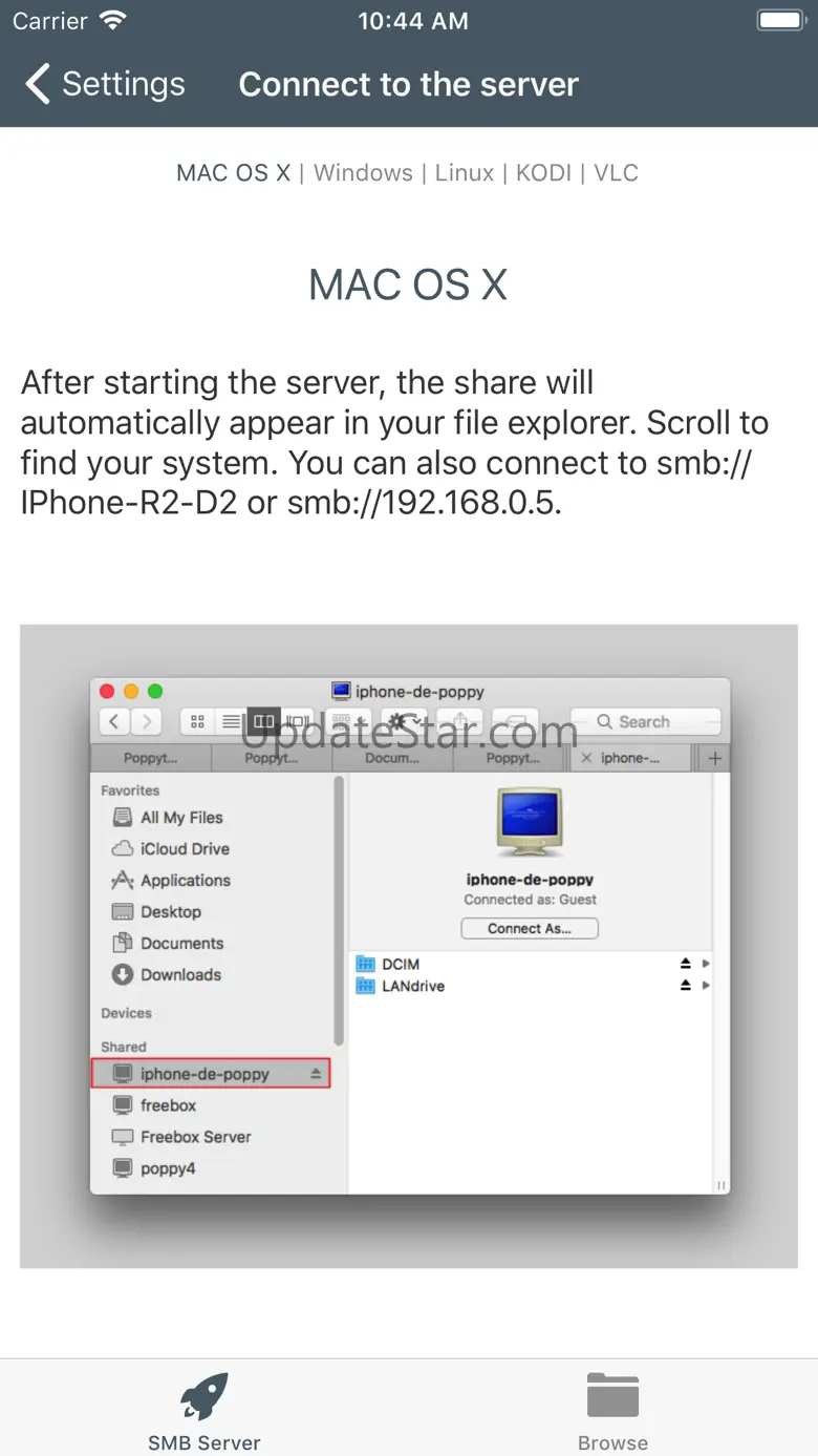 LAN drive SAMBA Server Client 6.3