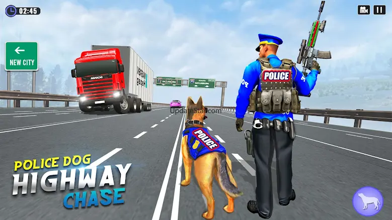 Police Dog Crime Highway Chase 4.0