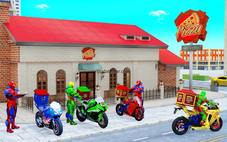 Superhero Bike Delivery Taxi 6