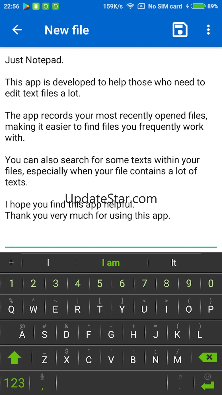 Just Notepad - w/ File Browser 1.4.1