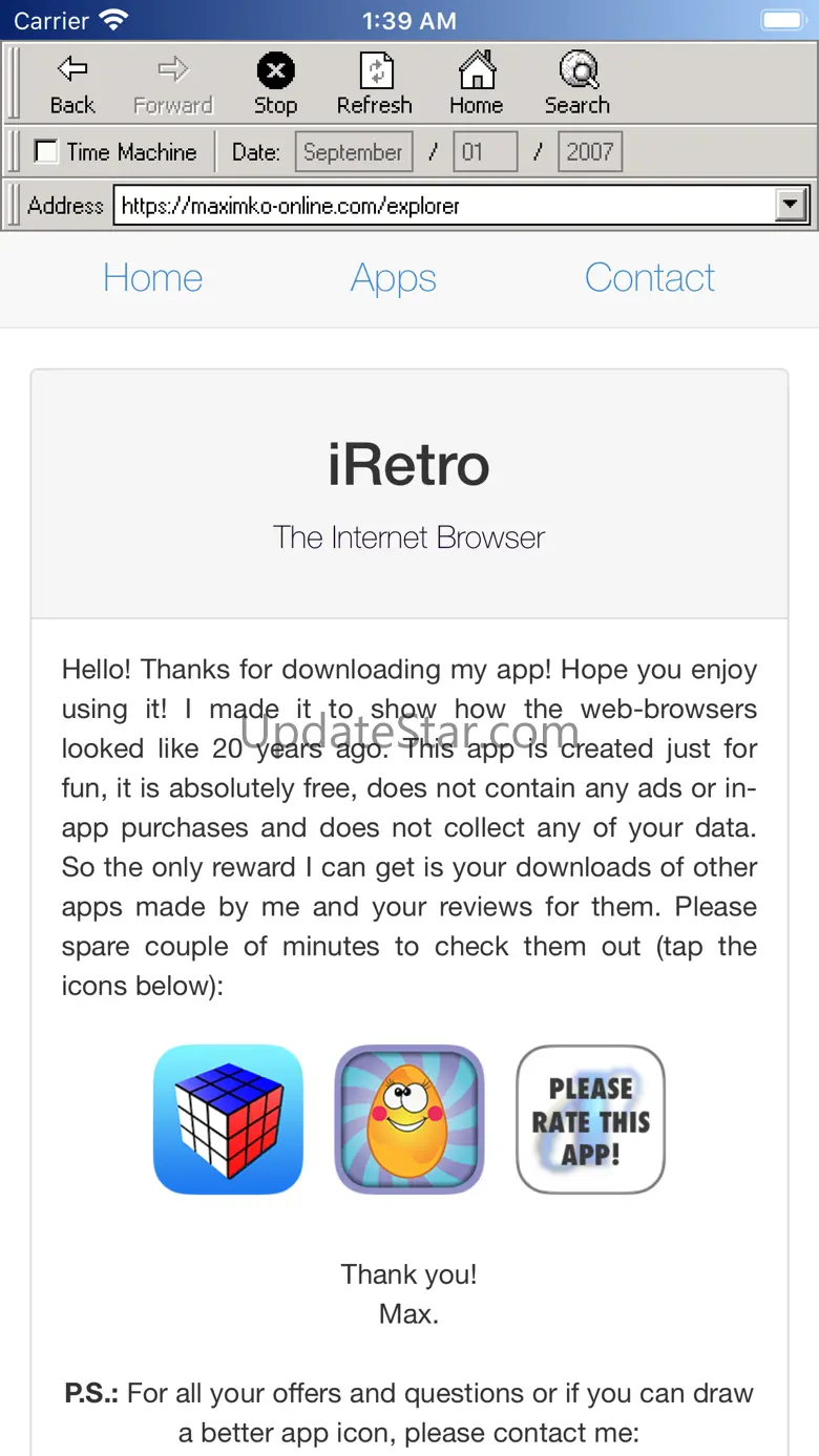 iRetro — The Internet Browser 1.3