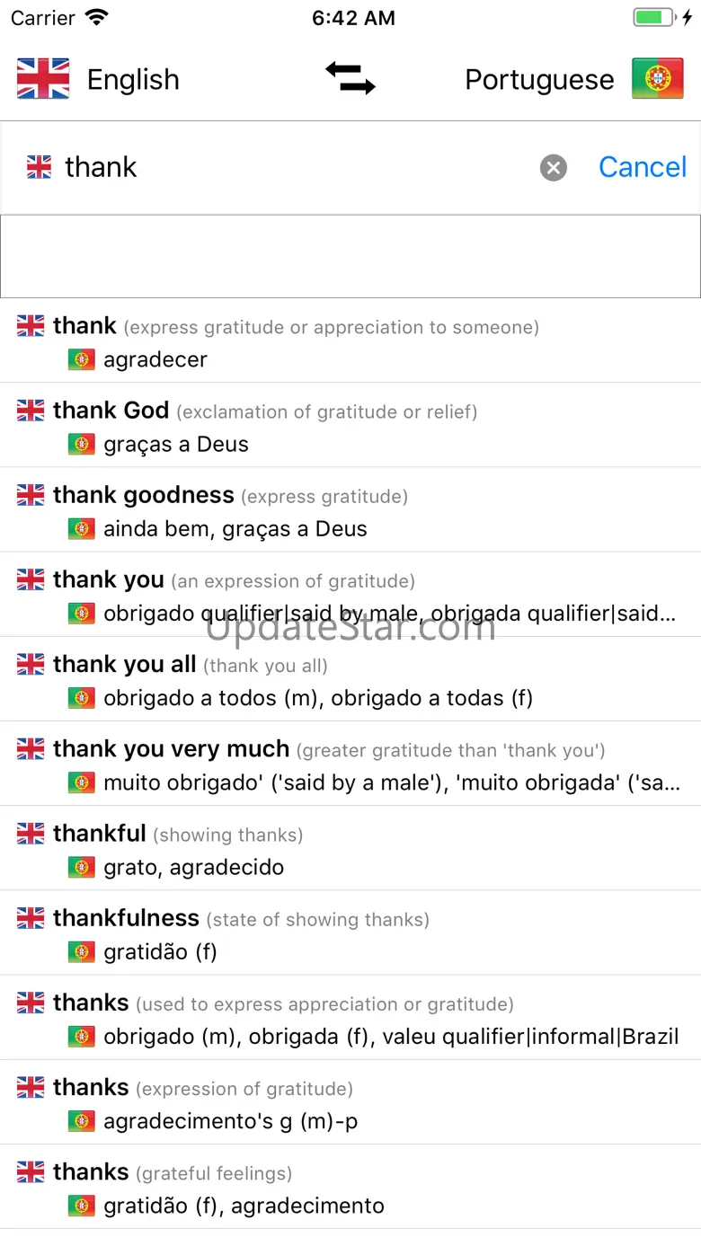 Portuguese/English Dictionary 4.1