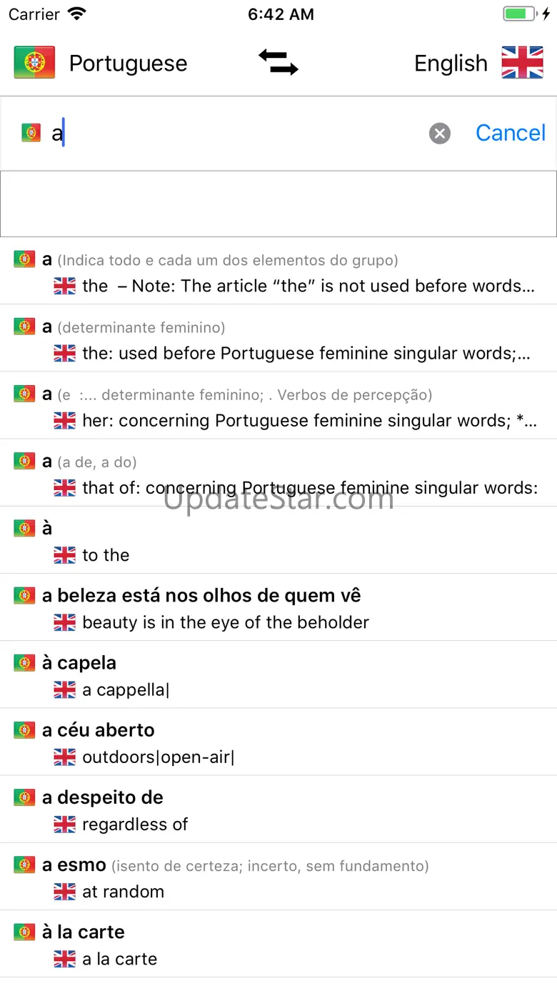 Portuguese/English Dictionary 4.1