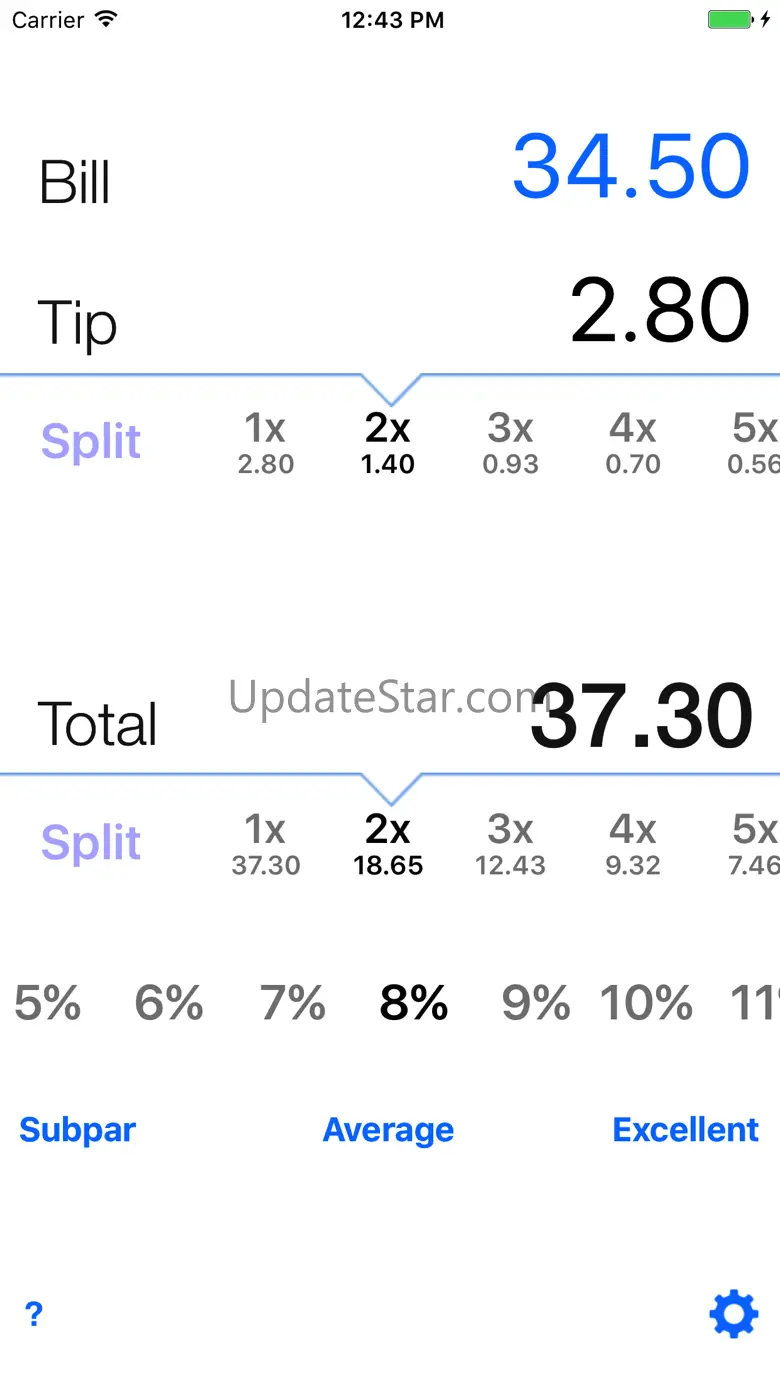 Tip calculator 'Tipping made easy' 2.0