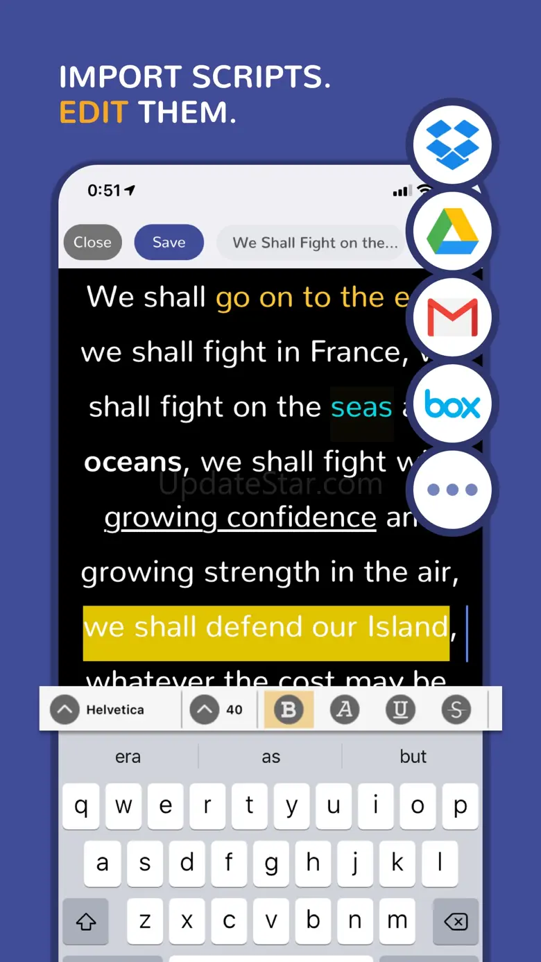 Teleprompter Pro · Prof Hornet 7.3