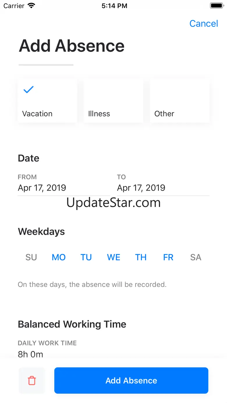 WORK • Time Sheet 2.3.1