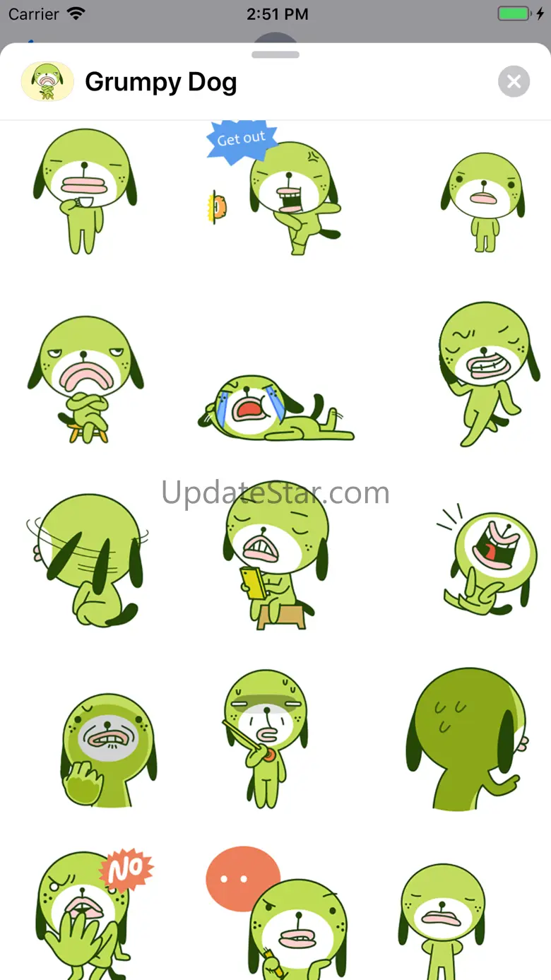 Grumpy Dog Animated Stickers 3.1.0