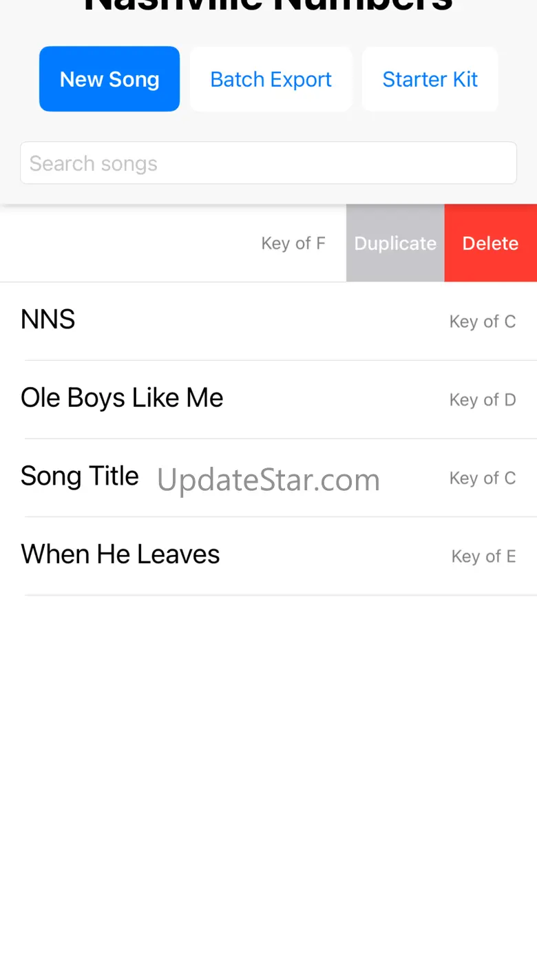 Nashville Numbers 1.8