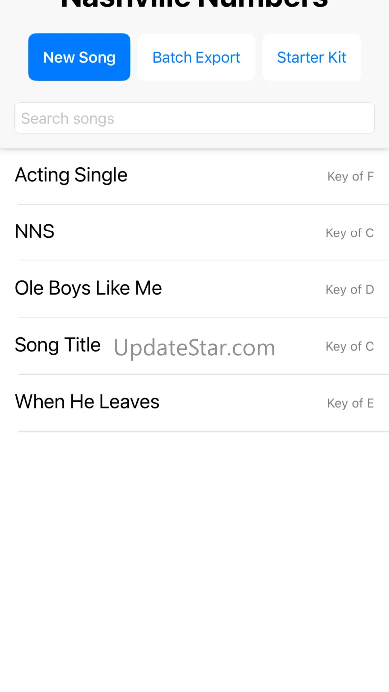Nashville Numbers 1.8